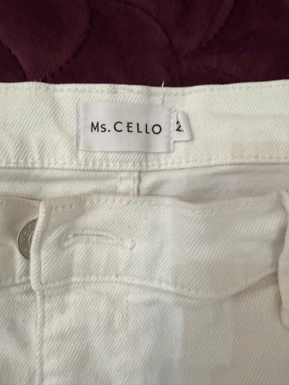 Stylish and stretchy so comfortable Cello White  High-Rise Jean cutoff shorts